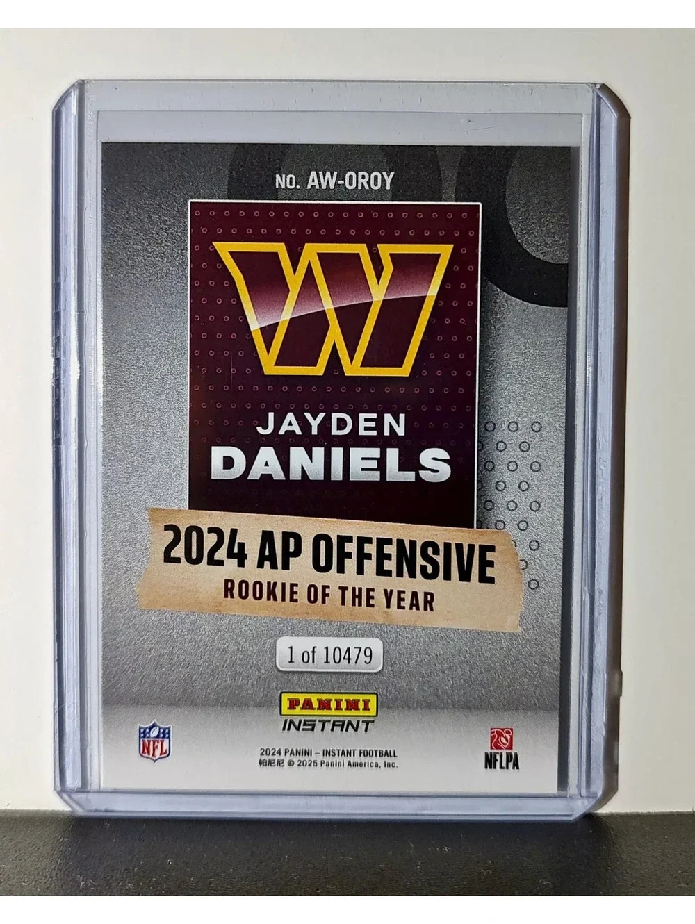 Jayden Daniels Rookie Panini NFL Football Cards Set of 5 with Acrylic Display